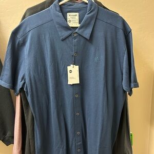 YoungLA  Blue Button Down Casual Shirt